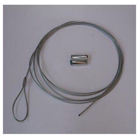 Câble acier galvanisé de suspension rapide longueur 3 mètres 45kg max pour ventilation ALDES