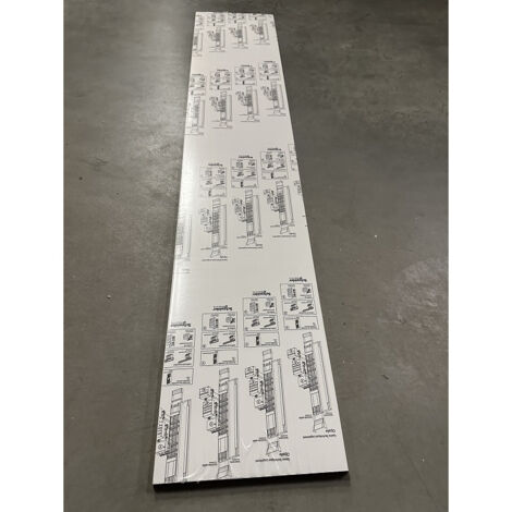 Schneider Electric – Couvercle pour goulotte électrique GTL 244mm – Hauteur 1300mm – Blanc IK09 – Compatible série Opale – Accessoire technique