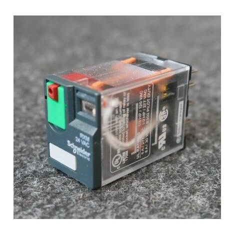 Relais miniature 4OF 12A 24Vac embrochable bouton test verrouillable Harmony Relay RXM SCHNEIDER (1/2)