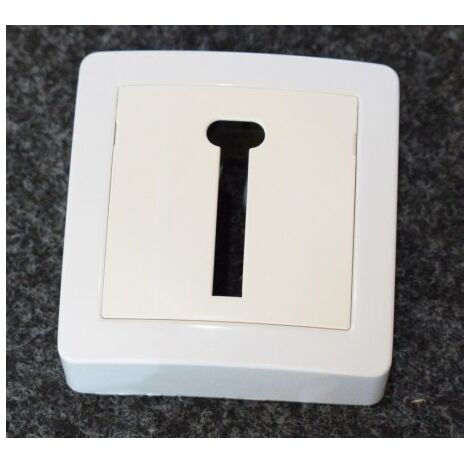 Prise telephone saillie conjoncteur T 8 plots blanche complete (avec cadre) ALREA SCHNEIDER ALB62366