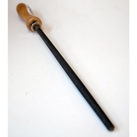 Lime à bois ronde batarde diamètre 8mm longueur 250mm manche bois OTG 51670171 DERANCOURT