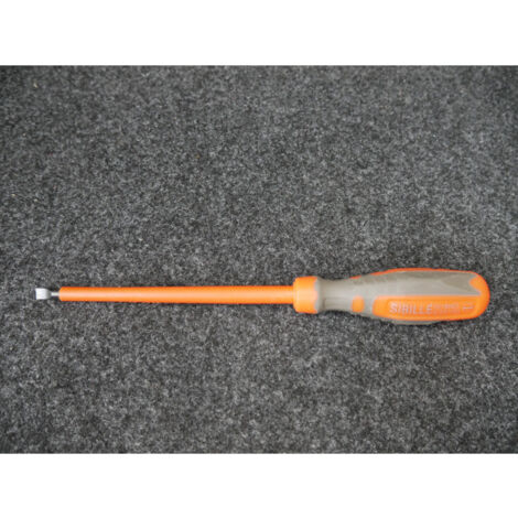Tournevis plat 6.5x150mm isolé 1000V manche bi-matière lame non-decolletée IS18ND