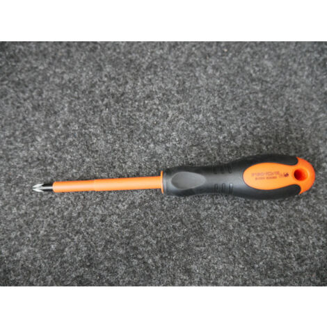 Tournevis isolé 1000V Pozidriv PZ 2x100mm manche bi-matière lame non-decolletée IP19ND (1/2)