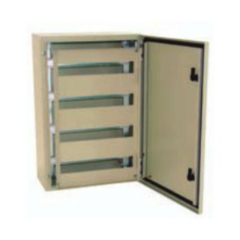 Chassis modulaire rail DIN + platron 2 rangées de 12 modules (24M ...