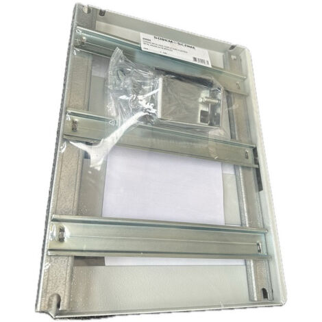 Chassis modulaire rail DIN + plastron 3 rangées de 11,6 modules (35M ...