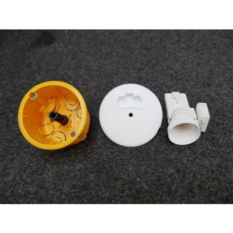 Boîte d'encastrement DCL Ø 67mm profondeur 50mm avec couvercle DCL et crochet pour cloison sèche Batibox LEGRAND