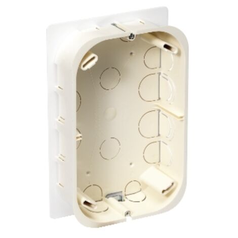 Schneider Electric – Boîte de dérivation encastrée 168x108x40mm – Multi-supports bleu – Couvercle blanc IP20 – Non propagateur de flamme