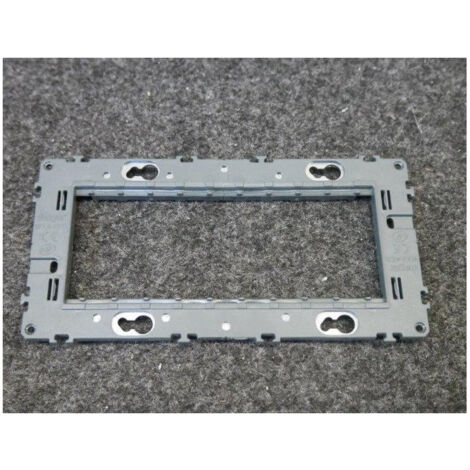 Support à vis Gallery pour 5 modules - Entraxe 71mm - Gris foncé RAL 7011 - WXA455 - Hager
