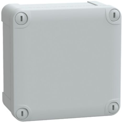 Schneider Electric – Boîte de dérivation industrielle ABS 116x116x62mm – Étanche IK07 IP66 – Couvercle 4 vis pour environnements exigeants