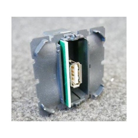 Mécanisme prise USB 2.0 Type A femelle à connecter sans enjoliveur ni plaque série Céliane LEGRAND