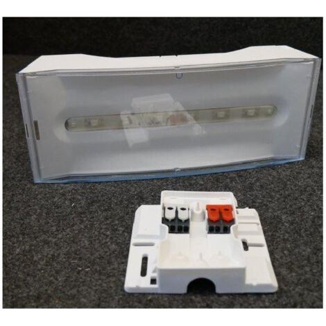 Bloc autonome d'ambiance BAES adressable LED pose saillie flux 400lm avec picto IP43 Uralife URA