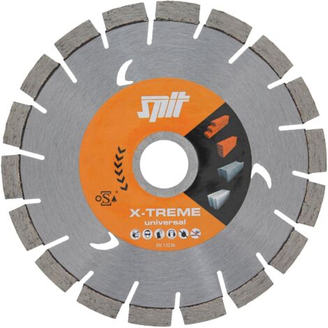Disque diamant plat universel Xtreme (à l'unité) Ø 125mm pour tous matériaux hors métal SPIT