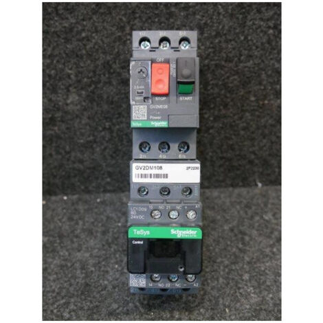 Démarreur moteur combiné direct 2.5-4A 24Vcc déclencheur de court-circuit TeSys GV2DM SCHNEIDER