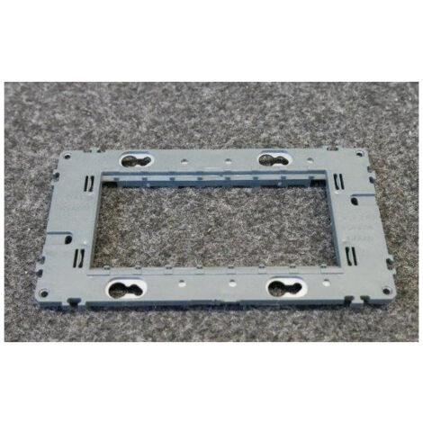 Support à vis Gallery pour 4 modules - Entraxe 57mm - Gris foncé RAL 7011 - WXA454 - Hager