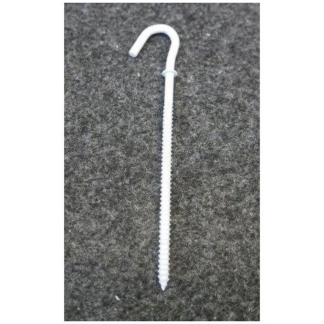 Piton de fixation à crochet blanc longueur 100mm (à l'unité) EUR'OHM