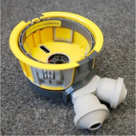 Boîte Modul'up BBC Ø 80mm profondeur 50mm pour faux plafond à équiper de Modul'up prise DCL spot ou patère LEGRAND