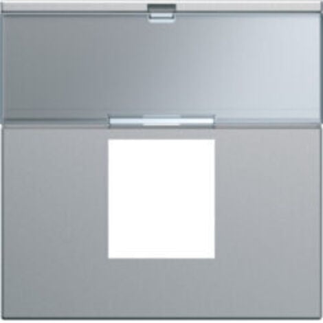 HAGER B7 CADRE 1 POSTE ALUMINIUM MAT