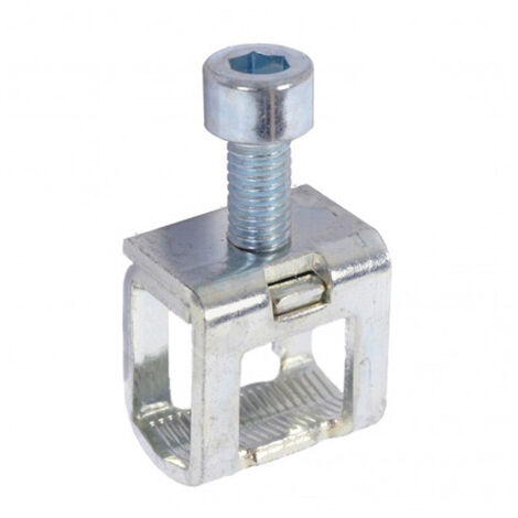 Connecteur de fil 10mm² à 35mm² avec vis M6 pour barre 12X4mm non percée ref 037349 (non inclus) LEGRAND 037362 (1/2)