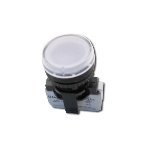 Voyant lumineux blanc complet 24V (tête et sous-ensemble bloc + etrier) ACS OSMOZ LEGRAND 023770