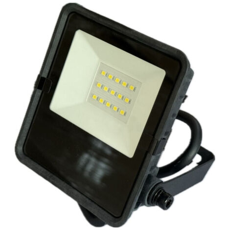 Projecteur extérieur LED 10W noir 164x113x33mm 5000K 1175lm 230V 110° IK07 IP65 slim Gen2 AIRIS FLS210 (1/4)