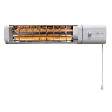 Réglette chauffage electrique infrarouge 750/1500W murale commande à cordelette réversible INFRARED 155 UNELVENT 670016