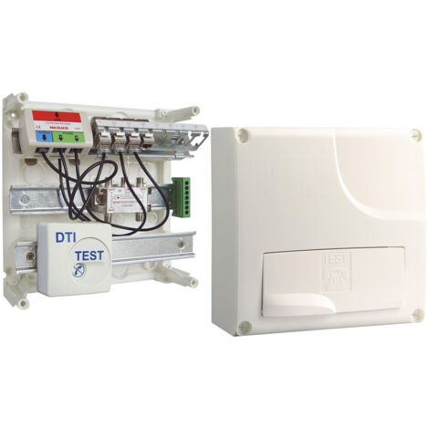 Michaud – Coffret de communication Grade 1 – DTI incluse – 4 prises RJ45 – Répartiteur TV coaxial 4 sorties – Dimensions 250x250x118mm
