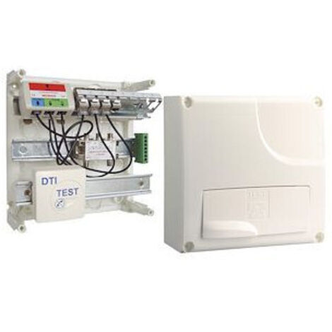 Michaud – Coffret de communication Grade 2 avec DTI – 4 prises RJ45 – Répartiteur TV coaxial 250x250x118mm – Connectivité optimale