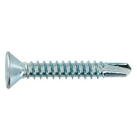 Boîte de 100 vis tôle 3.6x16mm tête fraisée autoperceuse acier zingué VYBAC (1/3)