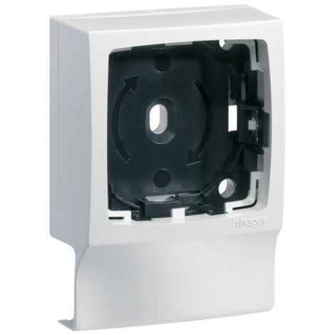 Support simple blanc d'appareillage Legrand pour moulure ATA 12x20 Ateha HAGER