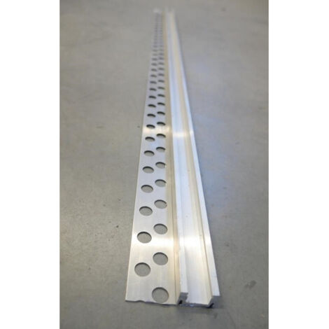 Profilé encastré special carrelage alu longueur 1m 25.5x16mm pour ruban et bandeau LED EUROPOLE