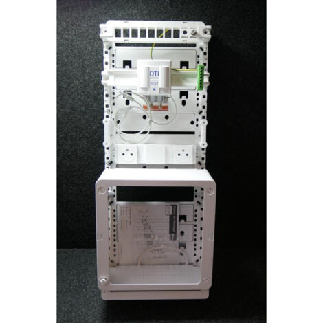 Coffret de communication Grade 3TV + 4 prises RJ45 Cat 6A blindés + DTI + 2 PC 2P+T sans porte C-Start 625 THD CASANOVA