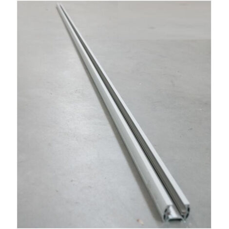 Rail alu métal 230V 16A 3680W max longueur 2000mm 30x22mm pour projecteur 1 allumage TRACK MONO MINI MAIN INDIGO