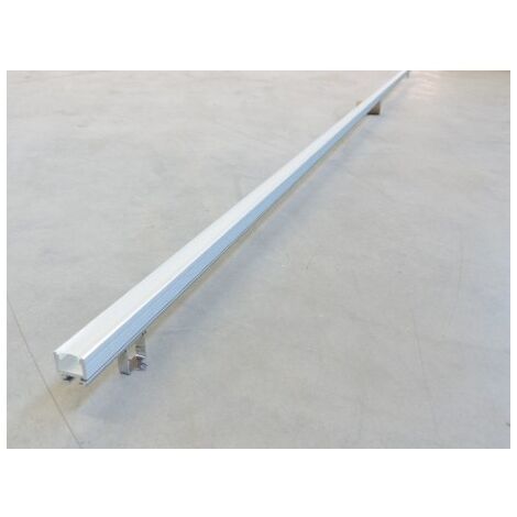 Kit profilé alu orientable longueur 2m 20X20mm diffuseur opale avec embouts + étriers pour bandeau LED TECH 2 TRAJECTOIRE 004695