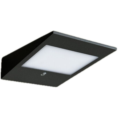 Applique murale solaire LED 2.2W detection HF en aluminium gris 190x140x46mm 3000K 250lm batterie 3.7VDC 3000mAh IK08 IP54 SOLA (1/4)