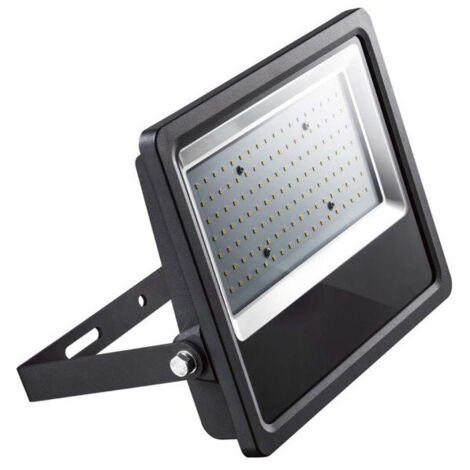 Projecteur exterieur LED 50W noir 281x193x44mm lumiere 3000K 6000lm 230V 90° étanche IP65 IK08 TF087 (1/2)
