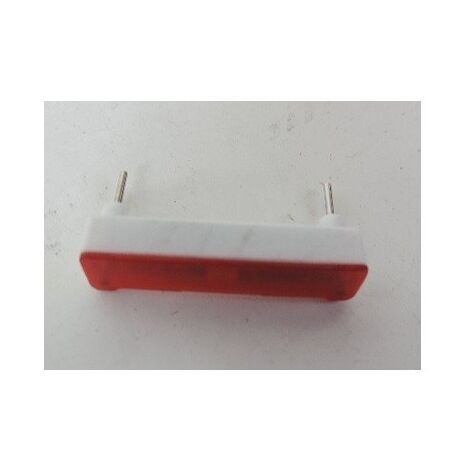 Lampe pour signalisation voyant rouge forme 'I' tension 12-28V pour commande lumineuse étanche IP55 CUBYKO HAGER WUZ697
