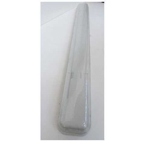 Réglette étanche fluo 1X36W longueur 1285mm sans tube T8 ballast électronique 230V EEI A2 IK09 IP65 IKE II SBP 05227890