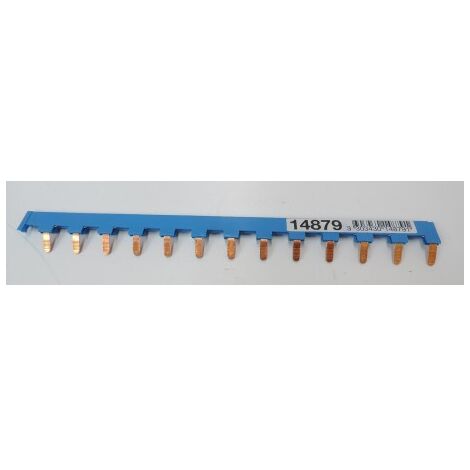 Schneider Electric – Peigne électrique 13 modules neutre bleu 18mm – Compatible disjoncteurs DuoLine XP Bar'clic – 14879