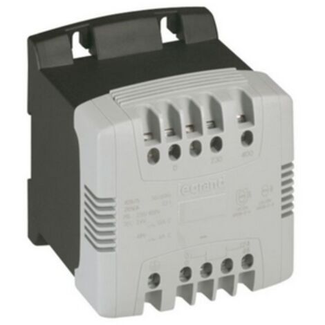 Transformateur de sécurité primaire 230V à 400V et secondaire 24V 310VA LEGRAND 042860