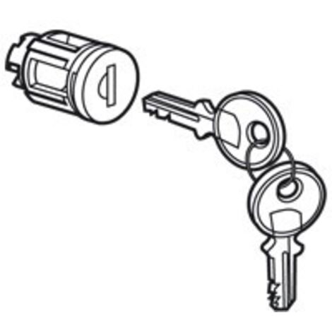 Legrand – Barillet à clé métal pour tableaux de distribution – Compatible XL3800 XL3400 – Capacité 2 à 6 rangées – 24 modules par rangée