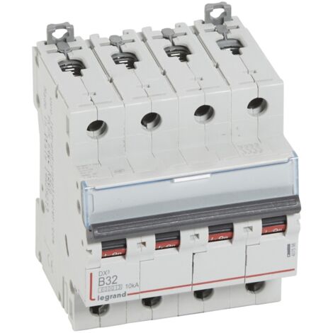 Disjoncteur DX³6000 10kA arriv haute / départ bas Vis 4P 32A courbe B 4 mod (1/3)