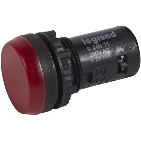 Voyant monobloc avec LED intégrée IP69 Osmoz complet rouge 230V LEGRAND 024611