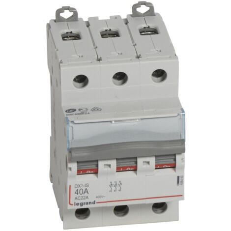 Interrupteur-sectionneur DX³IS 3P 400V AC 40A 3 modules (1/2)