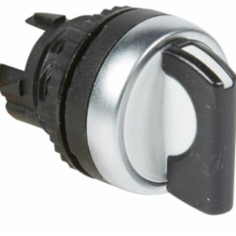 Legrand 023915 - Osmoz - bouton Tournant non Lumineux - manette - 2 poSit. fixes 90° - noir