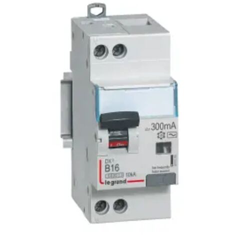 Disjoncteur differentiel DX³ 6000 U+N 230V AC type AC 300mA 16A courbe B 2 modules