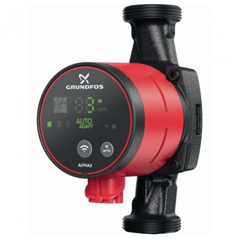 Grundfos – Circulateur domestique variable à distance bluetooth – Raccord 1' DN 15mm – Entraxe 130mm – Tension 230V – 98890746 - Alpha3