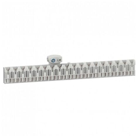 Repartiteur 18 modules 1P+N 63A pour modulaire embrochable Districlic XE 36 pas de 9mm avec bornes d'alim SCHNEIDER 16173
