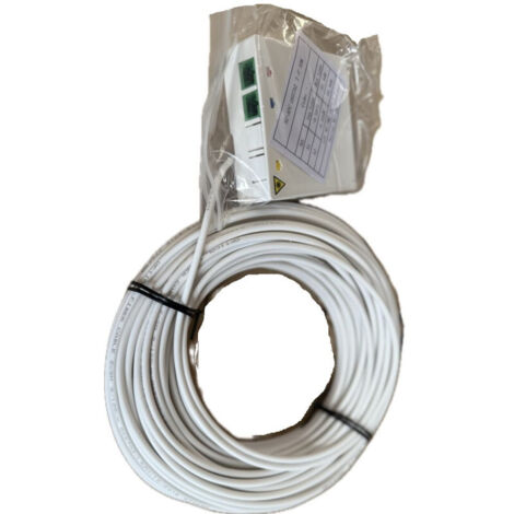 Kit boitier DTIo 2 Fibre optique 80x80mm avec câble longueur 30m ECO (1/2)
