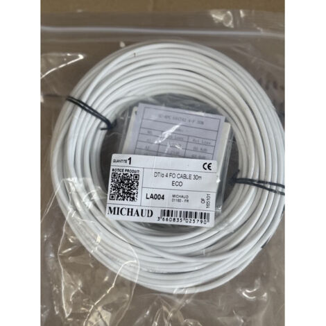Kit boitier DTIo 4 Fibre optique 80x80mm avec câble longueur 30m ECO (1/2)