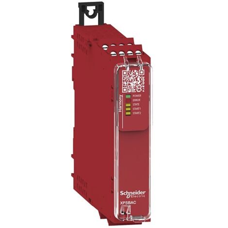 Module relais de sécurité Estop protection 48-240V 4NO + 1NF entrée à vis pour arrêt d'urgence Harmony XPSU (1/4)